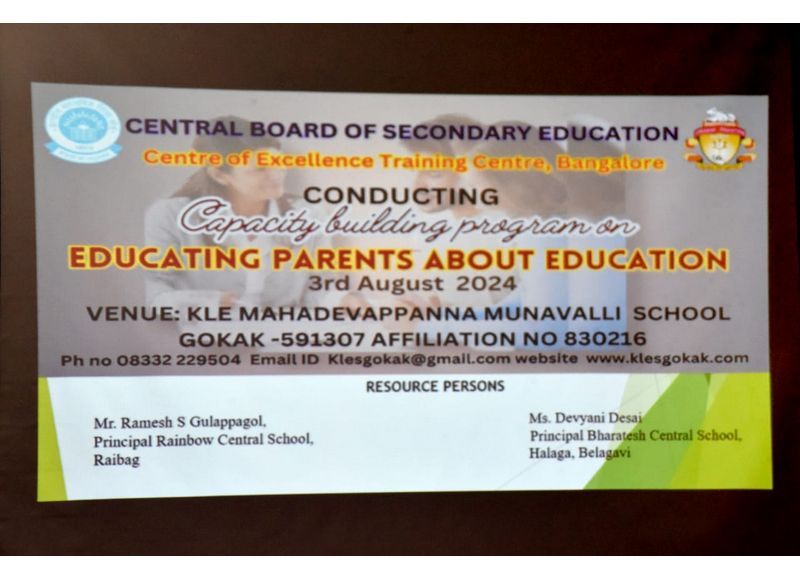 Capacity Building Programme on Parental Education