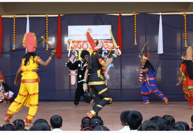 Dussehra Celebration at KLE Mahadevappanna Munavalli School, Gokak