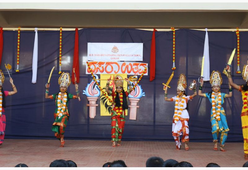 Dussehra Celebration at KLE Mahadevappanna Munavalli School, Gokak