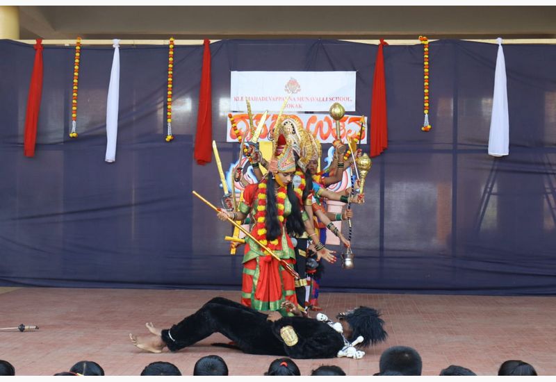 Dussehra Celebration at KLE Mahadevappanna Munavalli School, Gokak