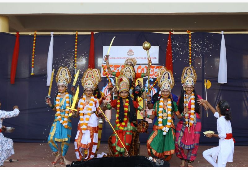 Dussehra Celebration at KLE Mahadevappanna Munavalli School, Gokak