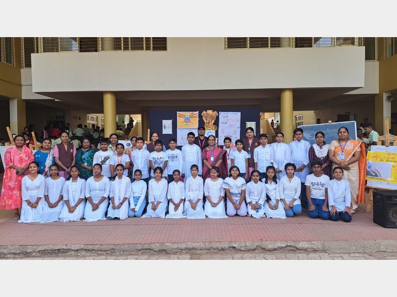 National Constitution Day Celebration at KLE Mahadevappanna Munavalli School, Gokak 🇮🇳📜