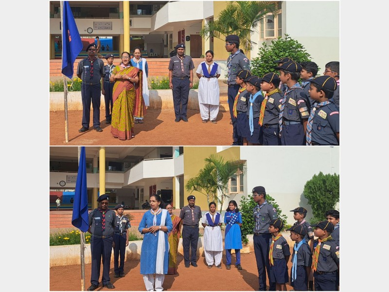 Scout and Guide Week 2024 at KLE Mahadevappanna Munavalli School, Gokak