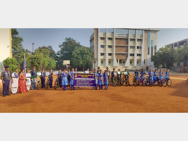 Scout and Guide Week 2024 at KLE Mahadevappanna Munavalli School, Gokak