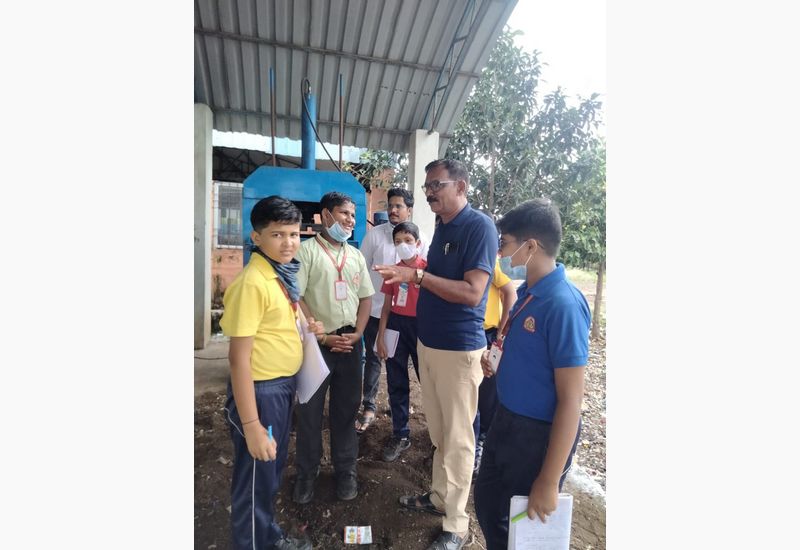 Grade 7 students visited the Waste Management Point in Gokak