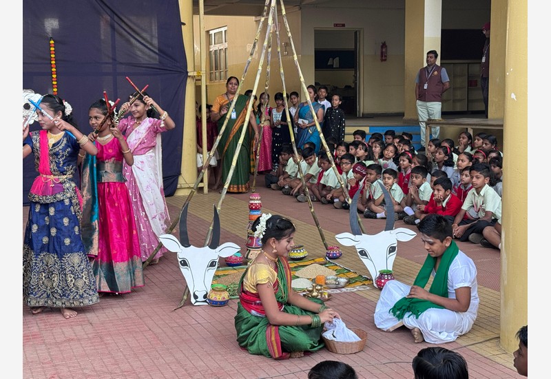 Makara Sankranti Celebration at KLE Mahadevappanna Munavalli School, Gokak 🌞✨