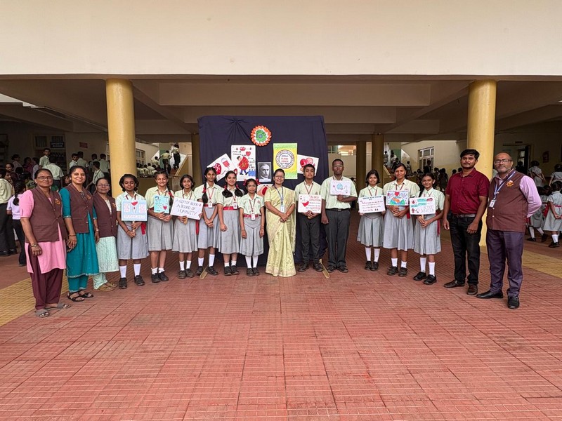 KLE Mahadevappanna Munavalli School, Gokak celebrated World Blood Donation Day 🩸️