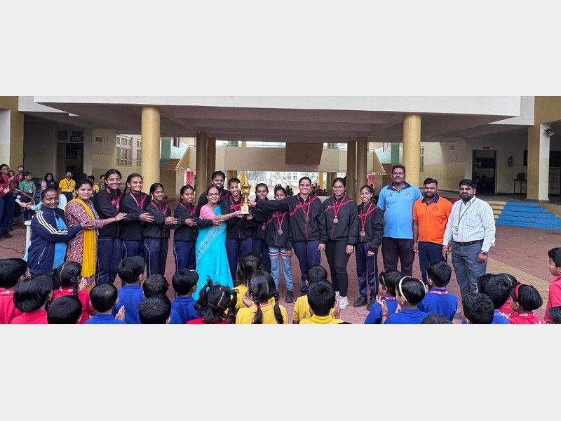 KLE Mahadevappanna Munavalli School Gokak shines at National Handball Tournament