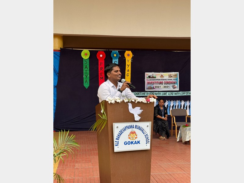 The Investiture Ceremony was held at KLE Mahadevappanna Munavalli School, Gokak