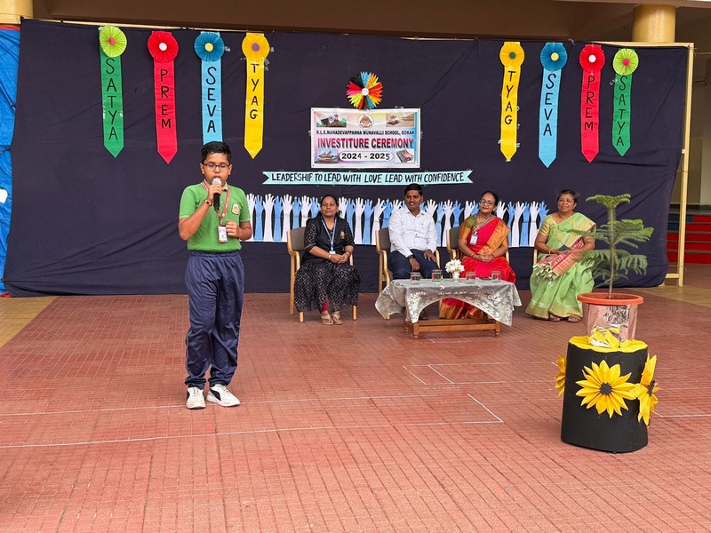 The Investiture Ceremony was held at KLE Mahadevappanna Munavalli School, Gokak