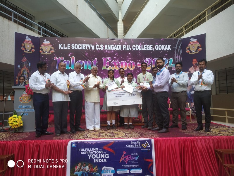 KLE Society’s C.S. Angadi PU College, Gokak Organizes Talent Expo 2024 – District Level Competitions