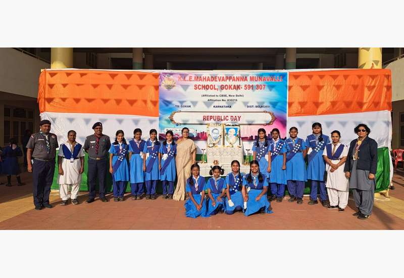 Republic Day Celebration at KLE Mahadevappanna Munavalli School