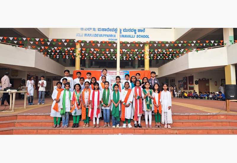 Republic Day Celebration at KLE Mahadevappanna Munavalli School