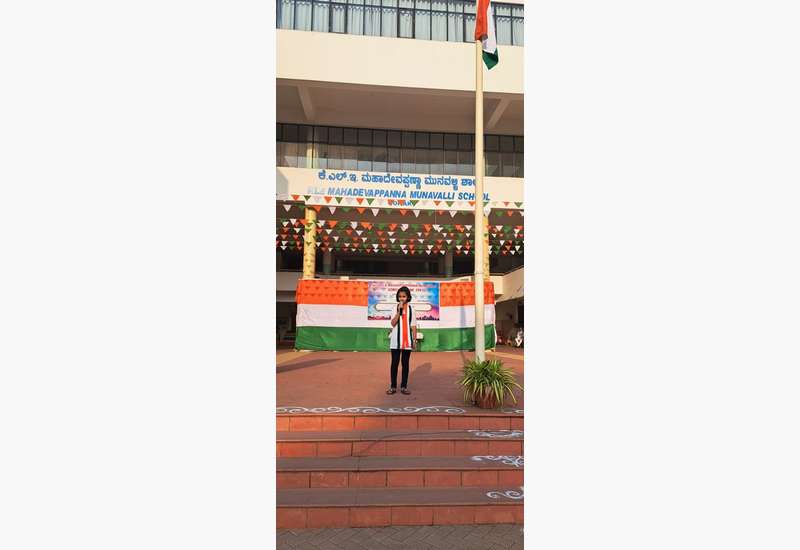 Republic Day Celebration at KLE Mahadevappanna Munavalli School