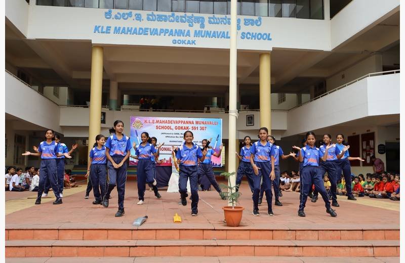 National Sports Day Celebration at KLE Mahadevappanna Munavalli School, Gokak