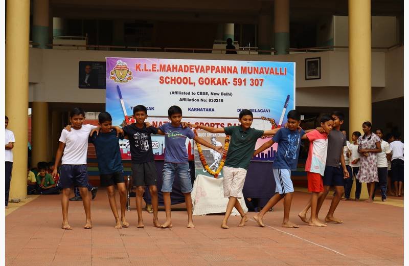 National Sports Day Celebration at KLE Mahadevappanna Munavalli School, Gokak
