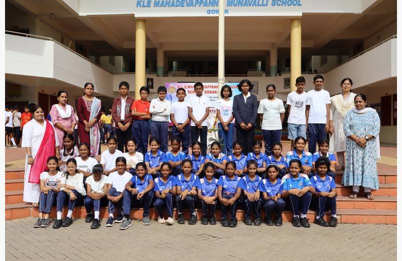 National Sports Day Celebration at KLE Mahadevappanna Munavalli School, Gokak