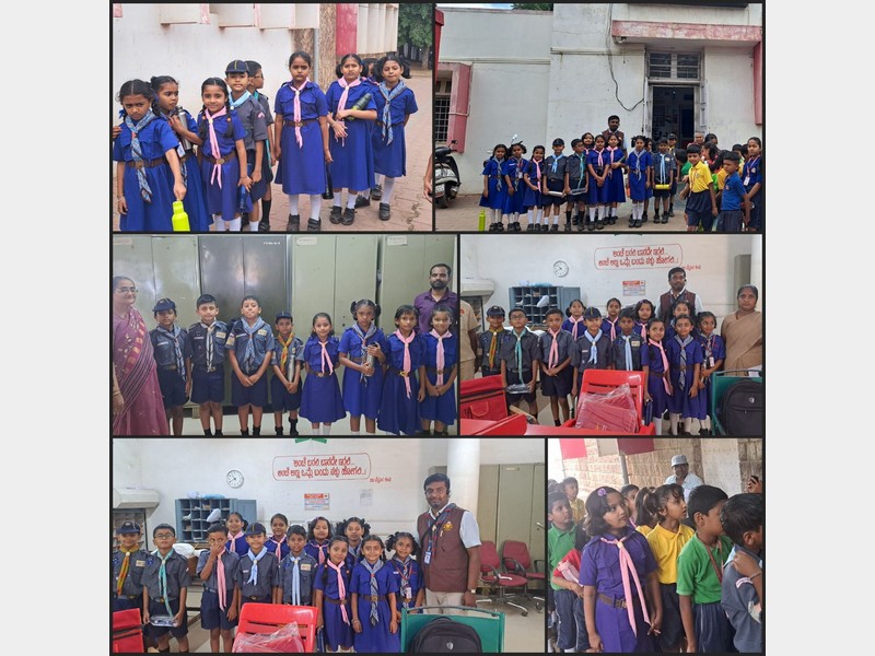 Grade III students visited the Head Post Office in Gokak 